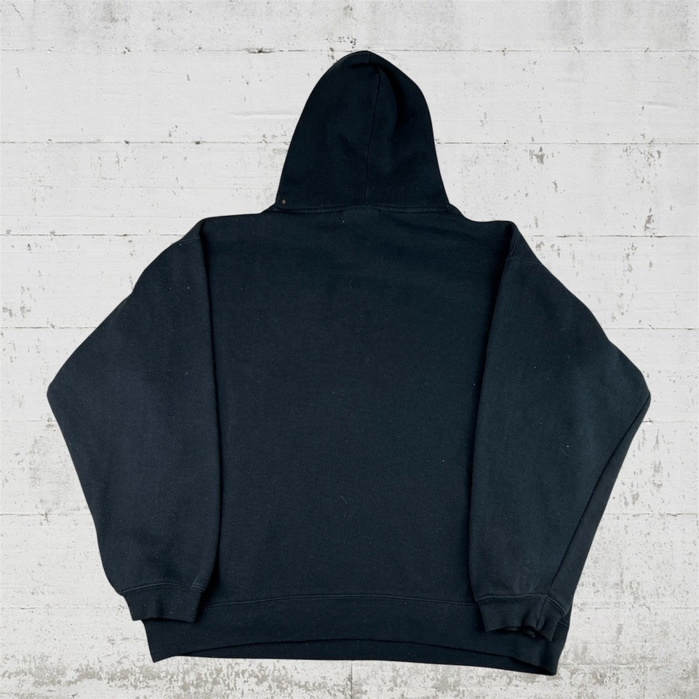 Y2K J. America Hoodie Mens XL Black Skull Grunge Built-in Koozie Streetwear Punk - Picture 7 of 7